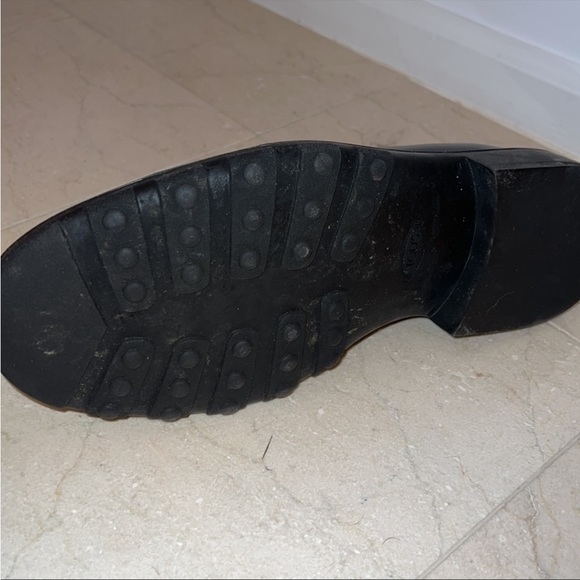 Men’s Tods Derby shoe black leather made in italy size 9 - Picture 6 of 13